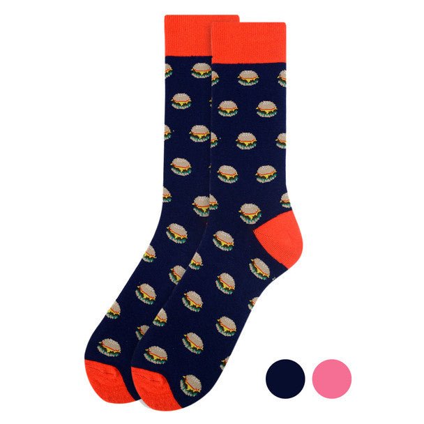 Men's Hamburger Novelty Socks - NVS1925 - Bundle Bus