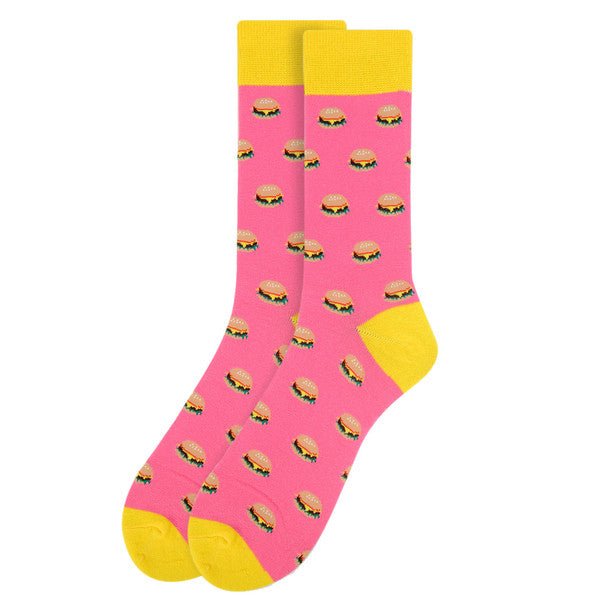 Men's Hamburger Novelty Socks - NVS1925 - Bundle Bus