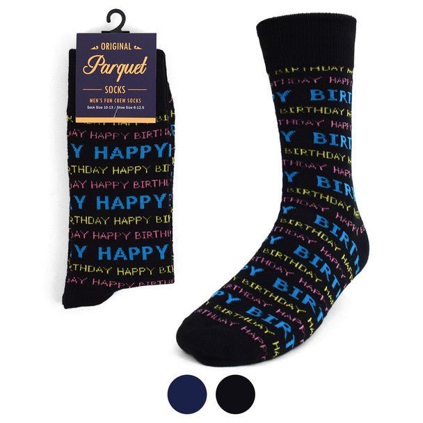 Men's Happy Birthday Novelty Socks NVS1741 - Bundle Bus