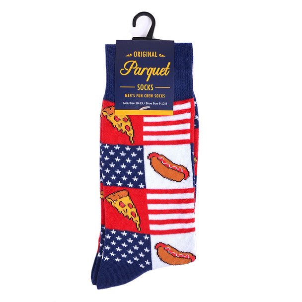 Men's Hot Dog & Pizza Novelty Socks - NVS19564 - Bundle Bus