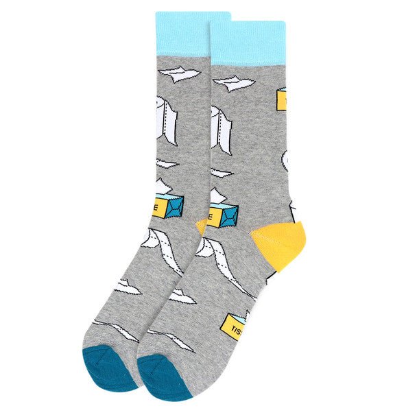 Men's Kayak Novelty Socks - NVS19541-BK - Bundle Bus