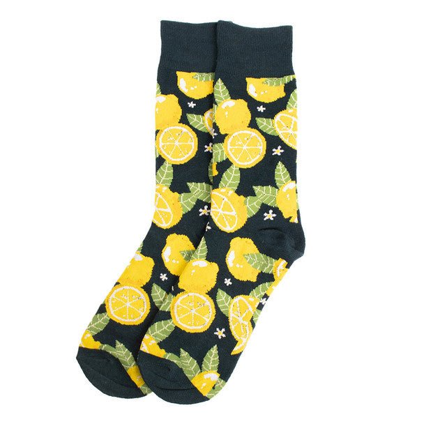 Men's Lemon Tree Novelty Socks- NVS19621 - Bundle Bus