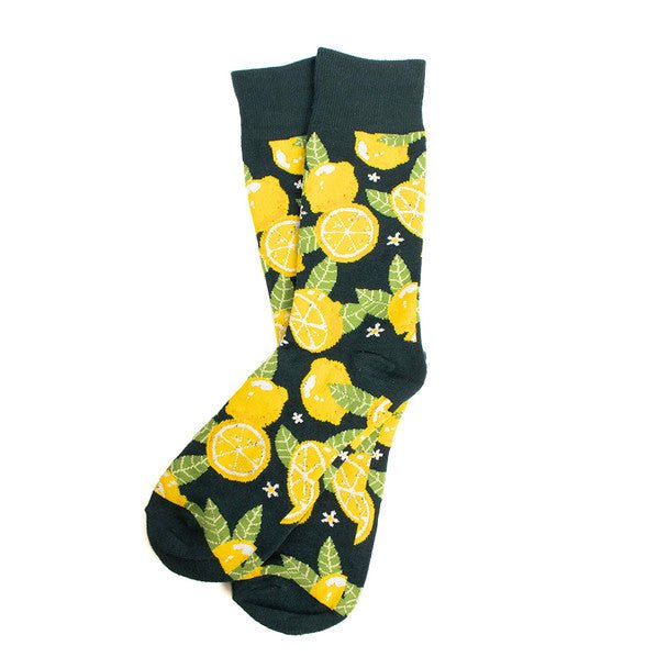 Men's Lemon Tree Novelty Socks- NVS19621 - Bundle Bus