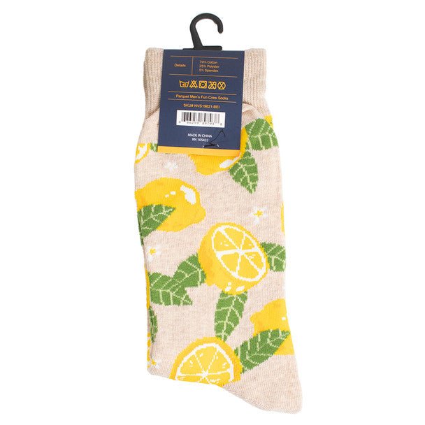 Men's Lemon Tree Novelty Socks- NVS19621 - Bundle Bus