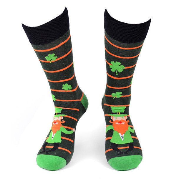 Men's Leprechaun Novelty Socks - NVS19555 - Bundle Bus