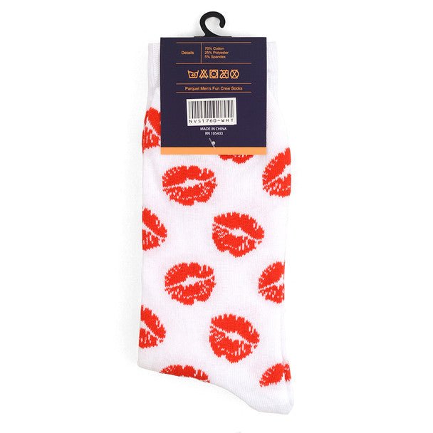 Men's Lips Novelty Socks NVS1760-61 - Bundle Bus