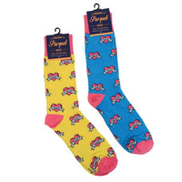 Men's Love Mom Novelty Socks - NVS1902 - Bundle Bus