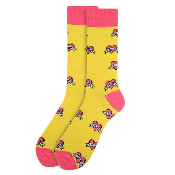 Men's Love Mom Novelty Socks - NVS1902 - Bundle Bus