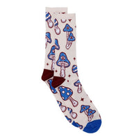 Men's Magic Mushroom Novelty Socks - NVPS2036-BL - Bundle Bus