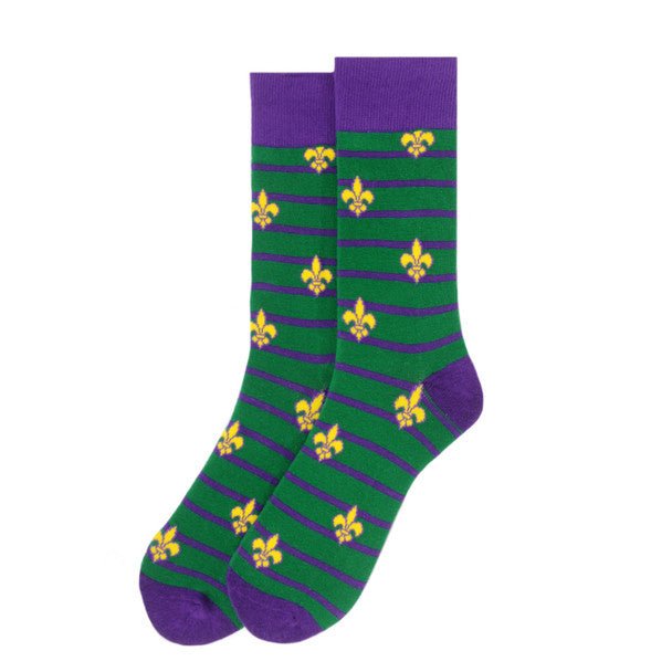 Men's Mardi Gras Novelty Socks - NVS19592 - Bundle Bus