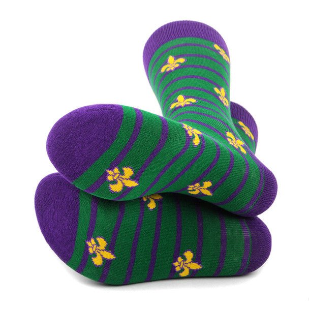 Men's Mardi Gras Novelty Socks - NVS19592 - Bundle Bus