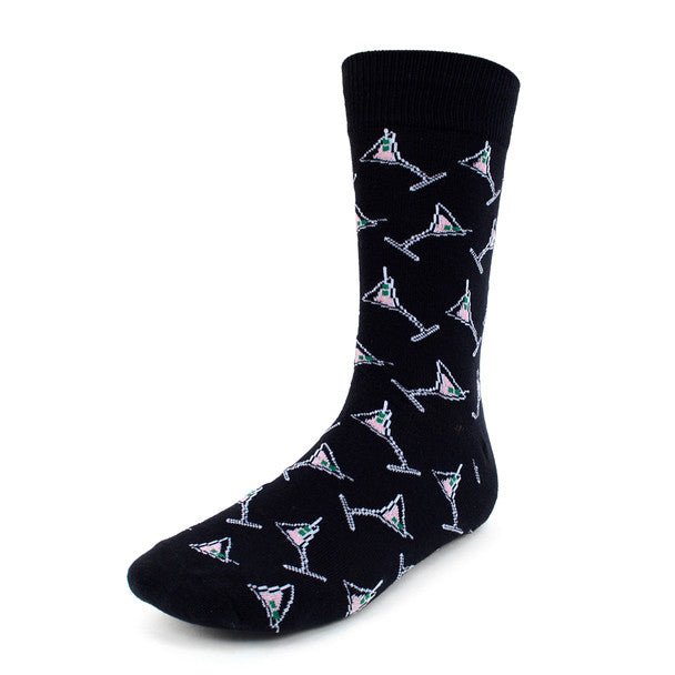 Men's Martini Glass Novelty Socks - NVS1808 - Bundle Bus