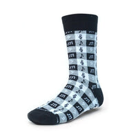 Men's Music Note Premium Collection Novelty Socks - NVPS2018 - Bundle Bus