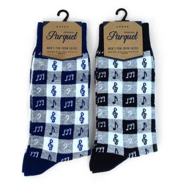 Men's Music Note Premium Collection Novelty Socks - NVPS2018 - Bundle Bus