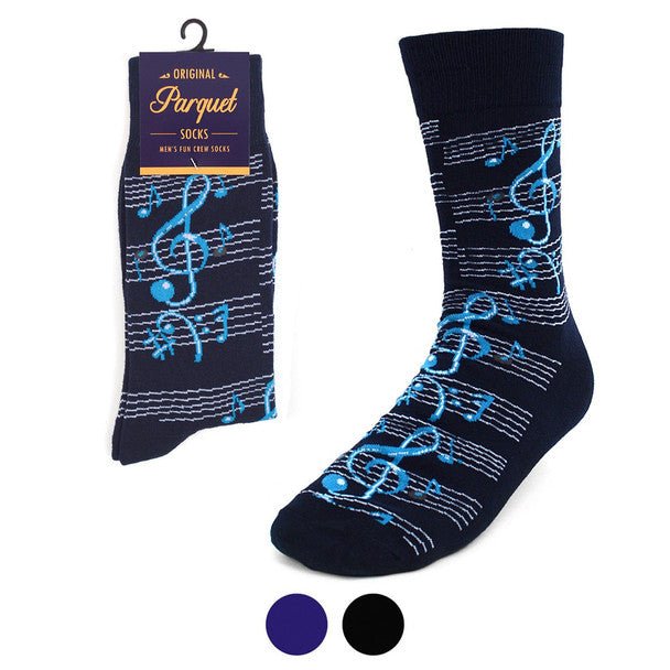 Men's Music Notes Novelty Socks NVS1733 - Bundle Bus