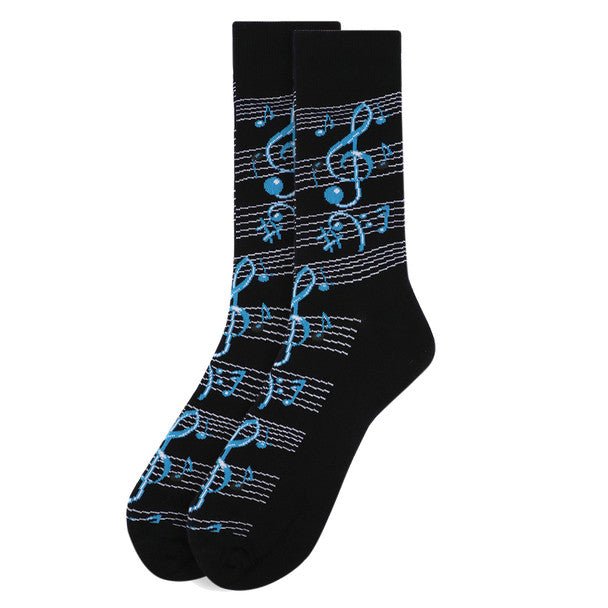 Men's Music Notes Novelty Socks NVS1733 - Bundle Bus