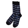 Men's Music Sheet Note Novelty Socks - NVS1917 - Bundle Bus