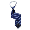 Men's Navy Striped Zipper Tie - MPWZ-BL3 - Bundle Bus