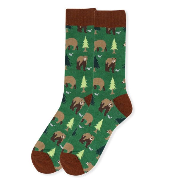 Men's Novelty Bear Socks - NVS19415 - Bundle Bus