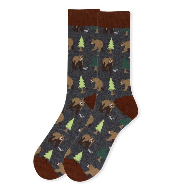 Men's Novelty Bear Socks - NVS19415 - Bundle Bus