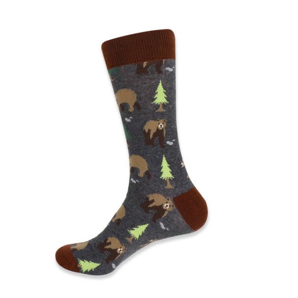 Men's Novelty Bear Socks - NVS19415 - Bundle Bus