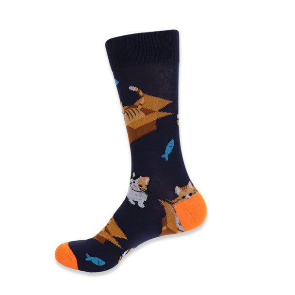 Men's Novelty Cat In The Box Socks - NVS19413 - Bundle Bus