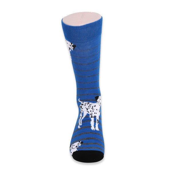 Men's Novelty Dalmatian Dogs Socks - NVS19410 - Bundle Bus