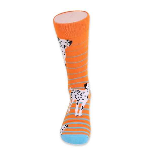 Men's Novelty Dalmatian Dogs Socks - NVS19410 - Bundle Bus