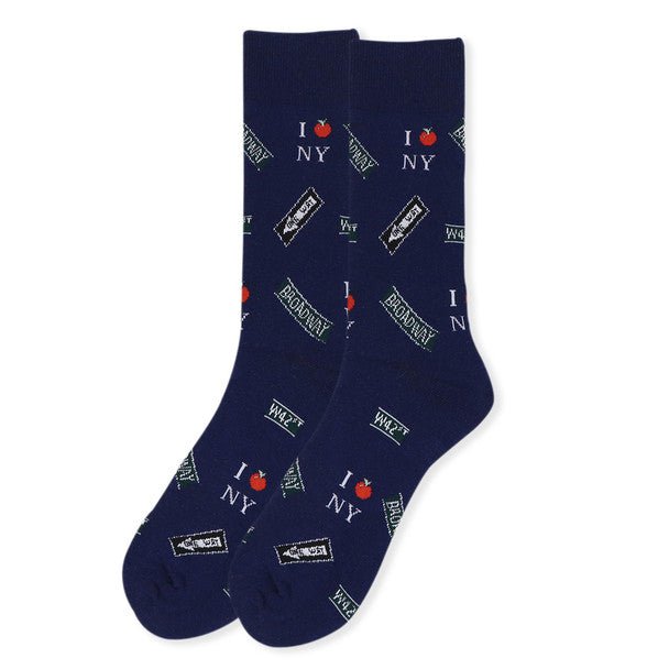 Men's Novelty New York Landmark Socks - NVS19418 - Bundle Bus