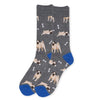 Men's Novelty Pug Dog Socks - NVS19408 - Bundle Bus