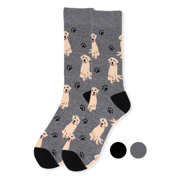 Men's Novelty Retriever Dog Socks - NVS19411 - Bundle Bus