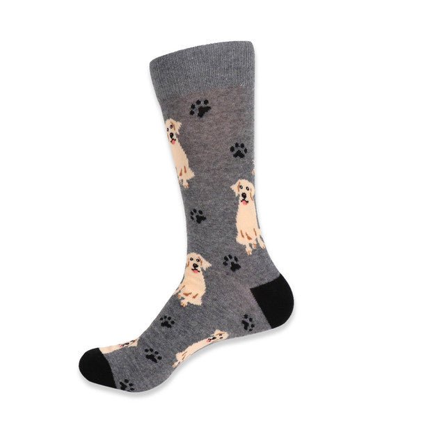 Men's Novelty Retriever Dog Socks - NVS19411 - Bundle Bus