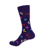 Men's Novelty Tetris Game Socks - NVS19427 - Bundle Bus