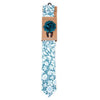 Men's Paisley Floral Cotton Skinny Tie w/ Hanky and Flower Lapel Pin - CTHL1706 - Bundle Bus