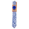 Men's Paisley Floral Cotton Skinny Tie w/ Hanky and Flower Lapel Pin - CTHL1706 - Bundle Bus