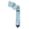 Men's Paisley Floral Cotton Skinny Tie w/ Hanky and Flower Lapel Pin - CTHL1706 - Bundle Bus