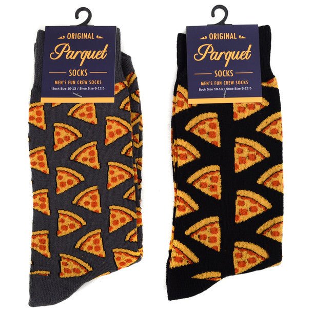 Men's Pepperoni Pizza Novelty Socks NVS1779-80 - Bundle Bus