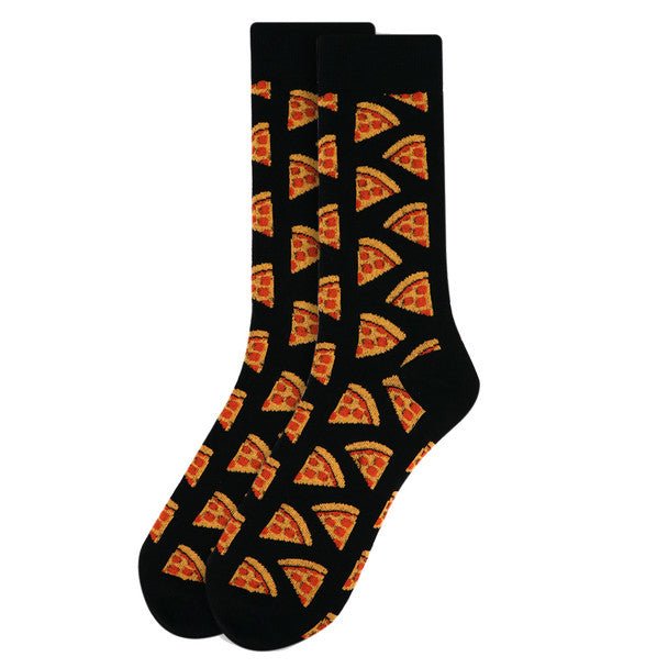 Men's Pepperoni Pizza Novelty Socks NVS1779-80 - Bundle Bus