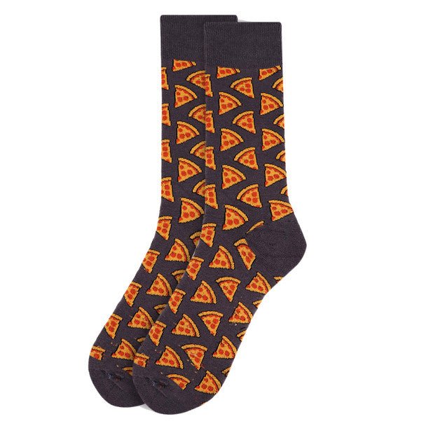 Men's Pepperoni Pizza Novelty Socks NVS1779-80 - Bundle Bus