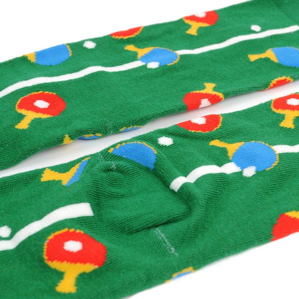 Men's Ping Pong Novelty Socks - NVS19582-GRN - Bundle Bus