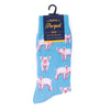 Men's Pink Pigs Novelty Socks-NVS19636-BL - Bundle Bus