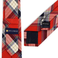 Men's Plaid Flannel 2.25" Cotton Slim Tie - MPPW1636 - Bundle Bus