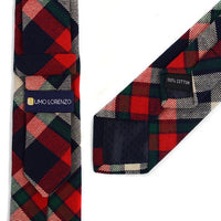 Men's Plaid Flannel 2.25" Cotton Slim Tie - MPPW1638 - Bundle Bus