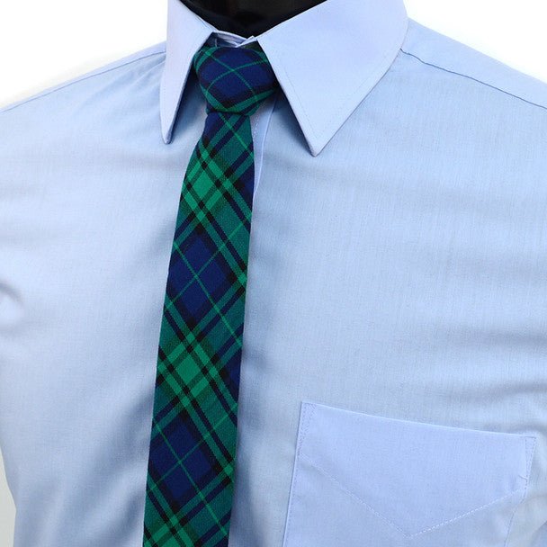 Men's Plaid Flannel 2.25" Cotton Slim Tie - MPPW1639 - Bundle Bus