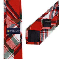 Men's Plaid Flannel 2.25" Cotton Slim Tie - MPPW1641 - Bundle Bus