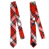 Men's Plaid Flannel 2.25" Cotton Slim Tie - MPPW1641 - Bundle Bus