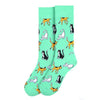 Men's Playful Cats Novelty Socks - NVS19548-TQ - Bundle Bus