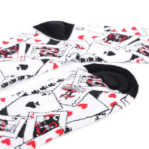 Men's Playing Cards Novelty Socks - NVS19428 - Bundle Bus