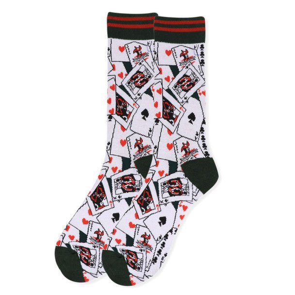 Men's Playing Cards Novelty Socks - NVS19428 - Bundle Bus