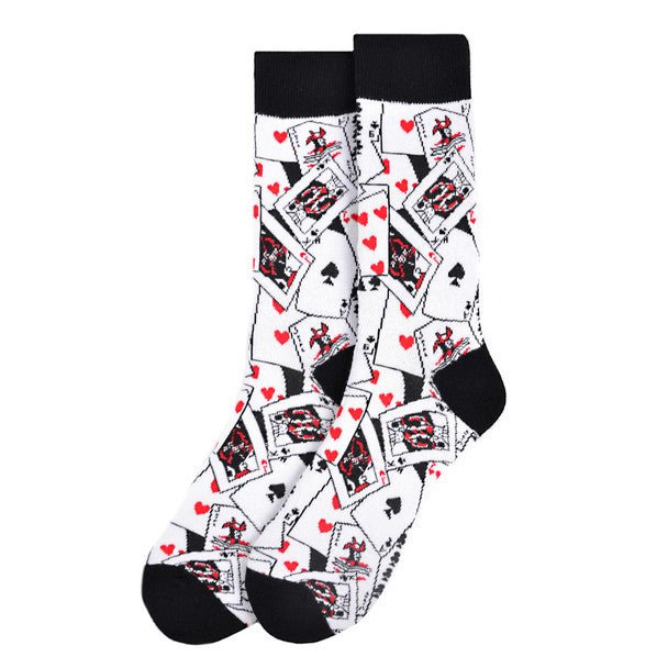 Men's Playing Cards Novelty Socks - NVS19428 - Bundle Bus